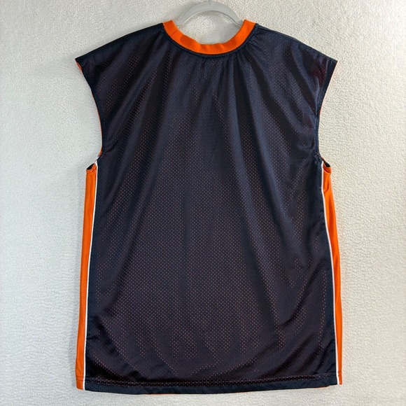 Y2K Starter Reversible Basketball Jersey Men L Blue Orange Sleeveless Vintage - Picture 3 of 8